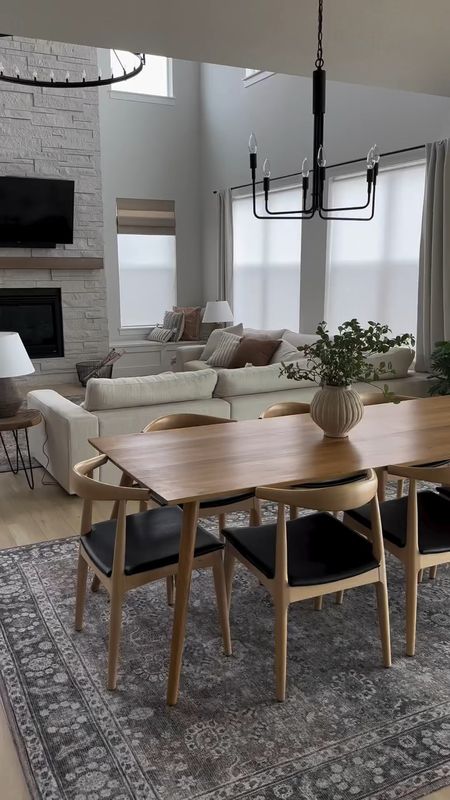 Modern, budget friendly dining room. 

Dining table / dining chairs / neutral home 

#LTKhome #LTKVideo #LTKSeasonal