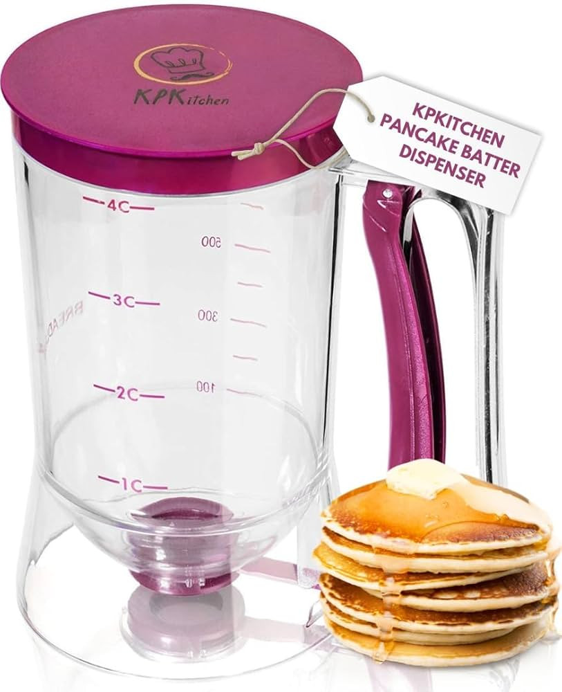 KPKitchen Pancake Batter Dispenser - Kitchen Must Have Tool for Perfect Pancakes, Cupcake, Waffle... | Amazon (US)