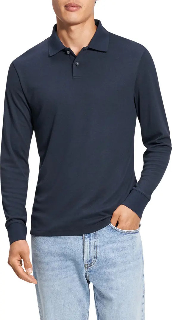 Goris Anemone Milano Long Sleeve Polo | Nordstrom