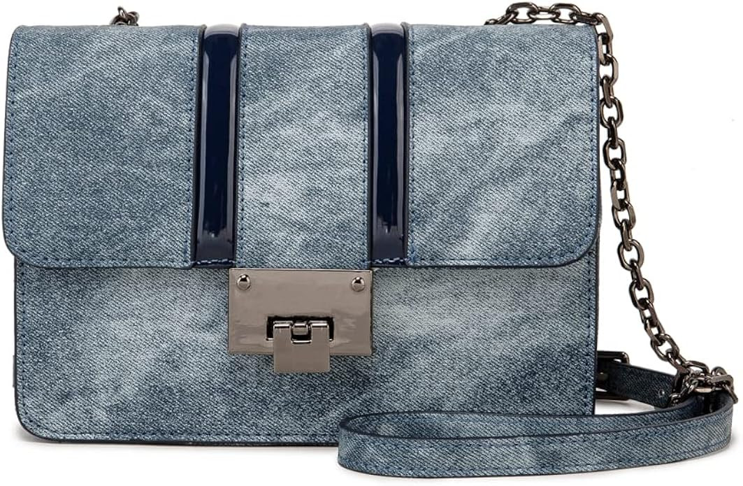 ROYALFAIR Small Denim Blue Women Purse Clutch Retro Small Shoulder Bag for Teenager girls Color C... | Amazon (US)