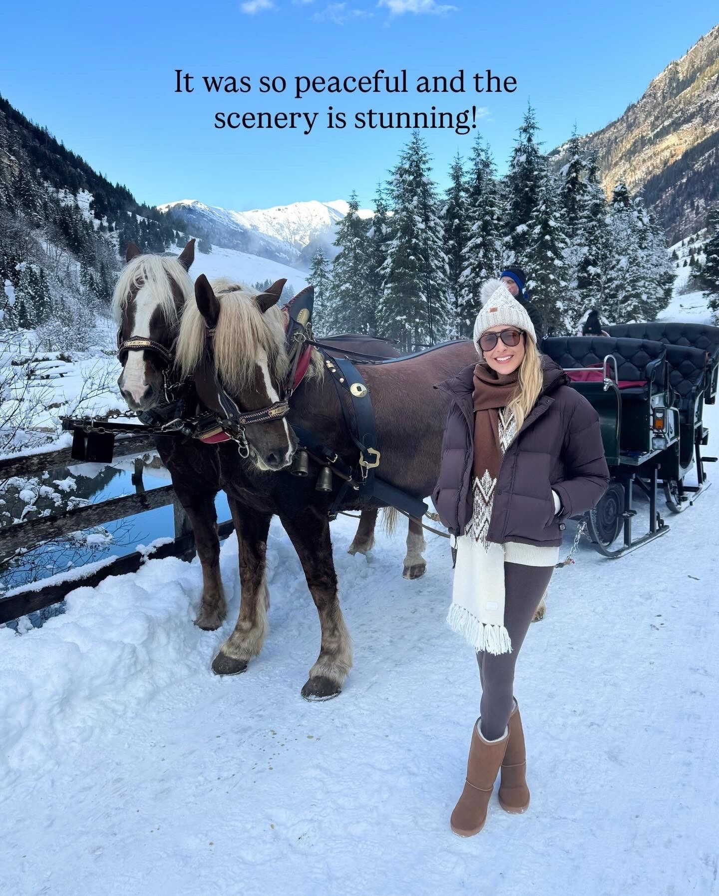 Winter outfit I wore today in Austria 
Wearing size small on all pieces 
Snow outfit 
Winter outfit 
Puffer jacket 
Thermal base

#LTKootd #LTKU #LTKSeasonal