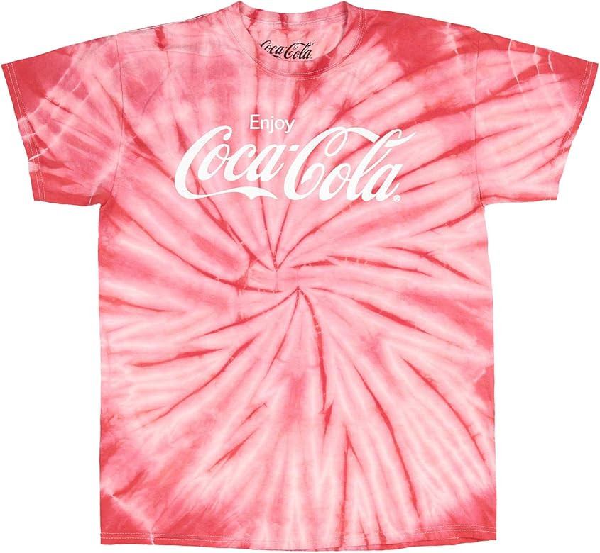 Coca Cola Shirt Mens' Tie Dye Enjoy Coca-Cola Logo T-Shirt | Amazon (US)