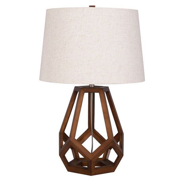Large Wood Geo Assembled Table Lamp - Threshold™ | Target