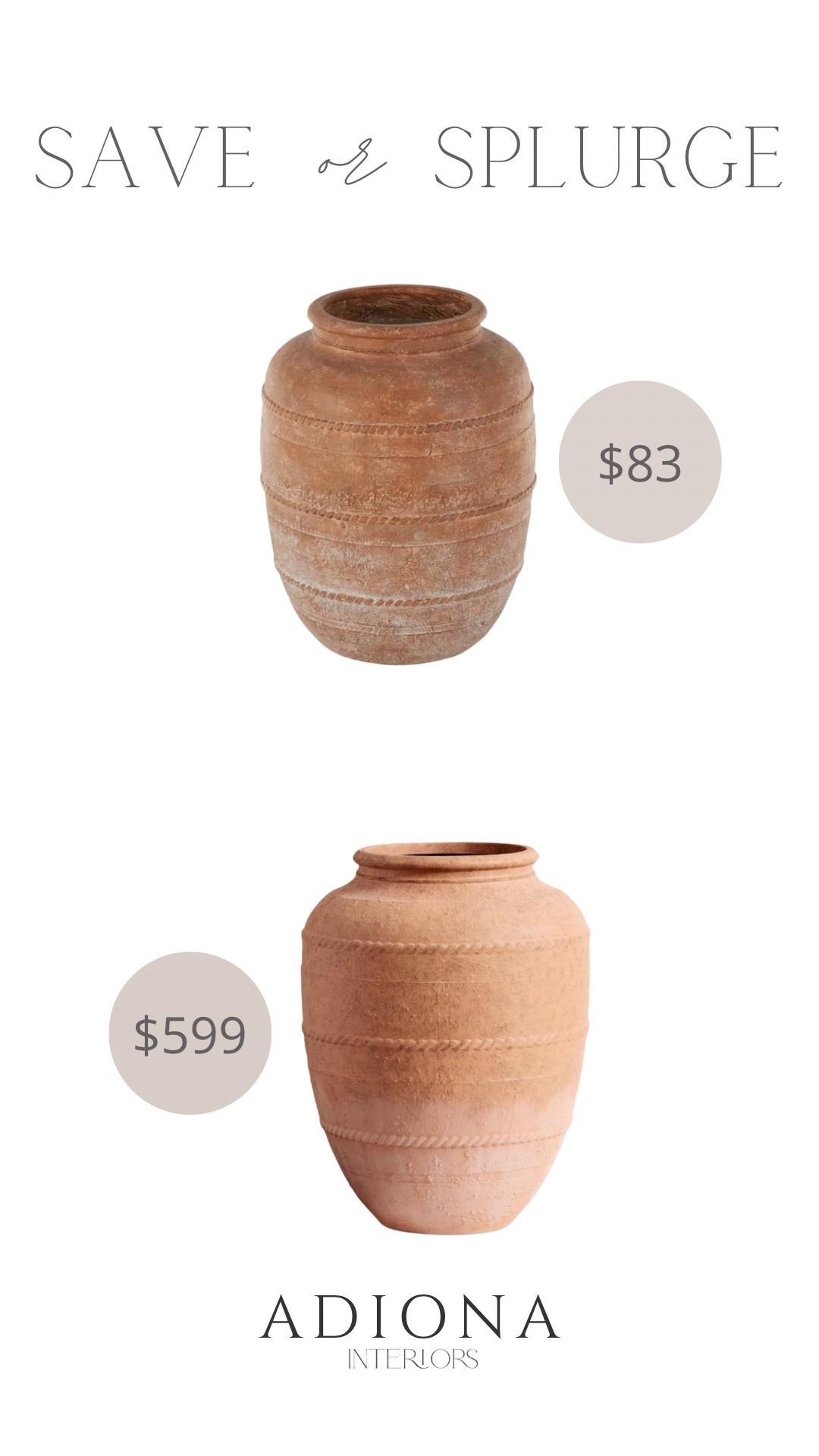 Save or splurge: a beautiful Mediterranean feel planter 

Home Depot decor, pottery part find

#LTKSeasonal #LTKSpringSale #LTKHome