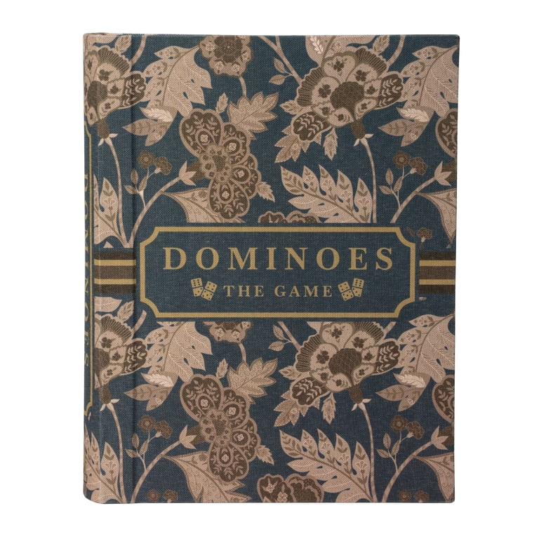 Home D\u00e9cor Collection Sterling & Noble Home Blue Floral Dominoes Game Set Book | Walmart (US)