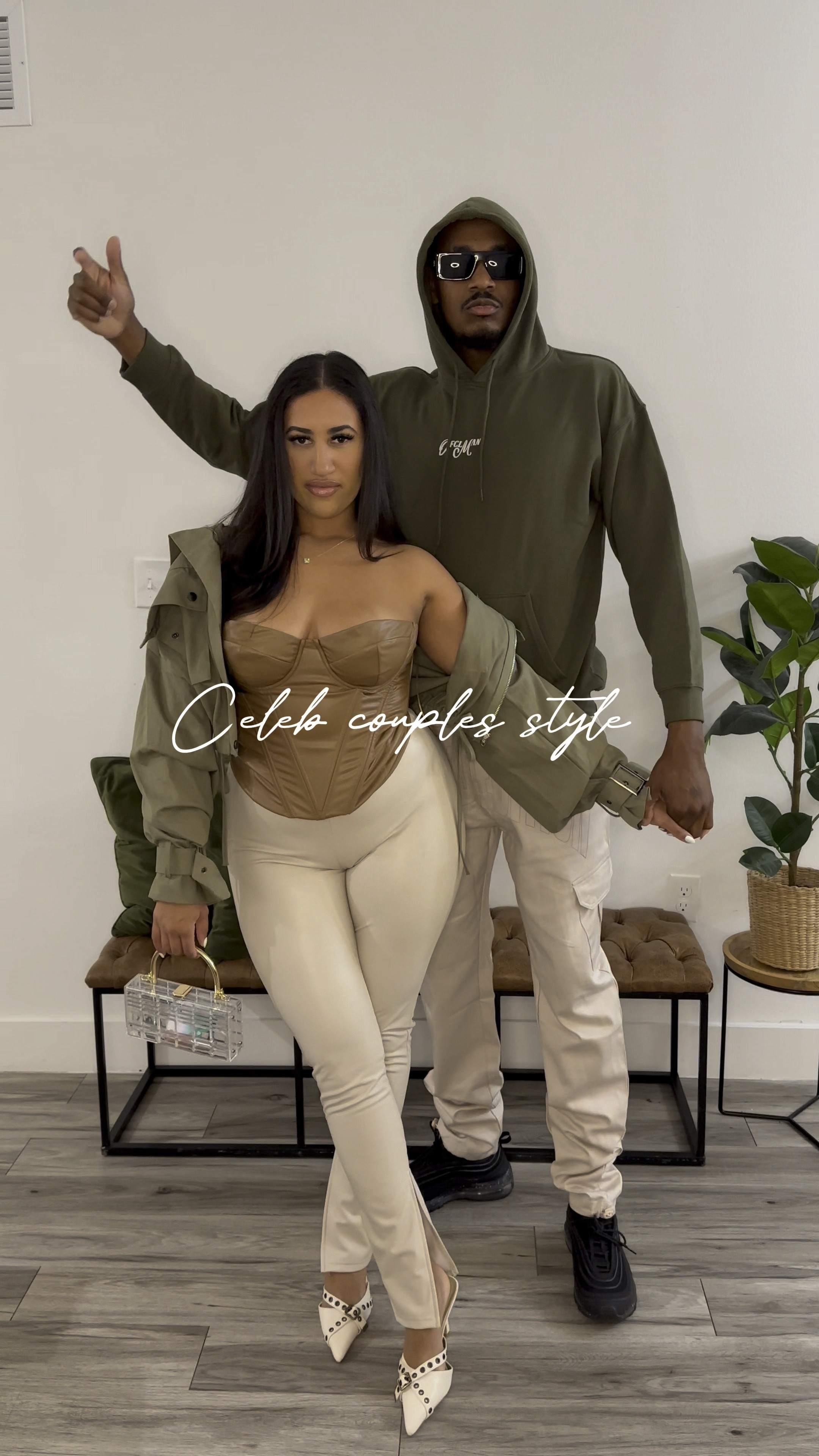 Affordable Couples Celeb Outfits🐍✨🍦

Medium in all for women. 
Corset is Fashionnova Curve - Bae for Tonight 
Men hoodie is Large and Pants 36

Couples matching outfits
Street style 
Chic style 
Fall outfit
His and hers outfits
Corset
Cargo jacket 
Neutral style 
Leather style 

#LTKstyletip #LTKmens #LTKmidsize