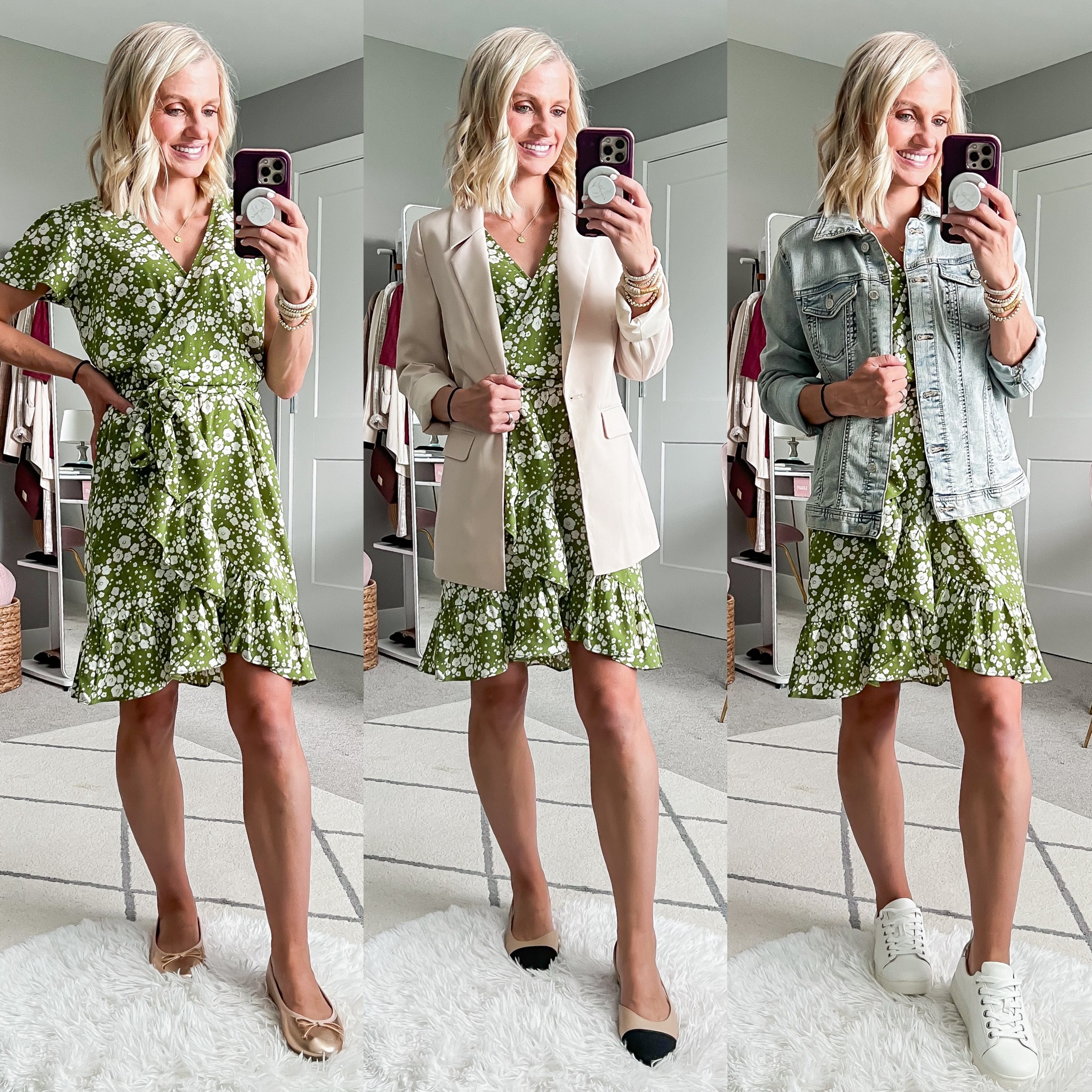 Teacher capsule wardrobe outfits! Dress- xs || blazer- xs || denim jacket- xs

#LTKStyleTip #LTKFindsUnder50 #LTKSeasonal