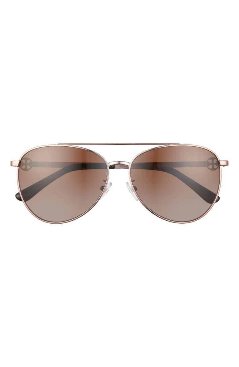 58mm Gradient Polarized Pilot Sunglasses | Nordstrom