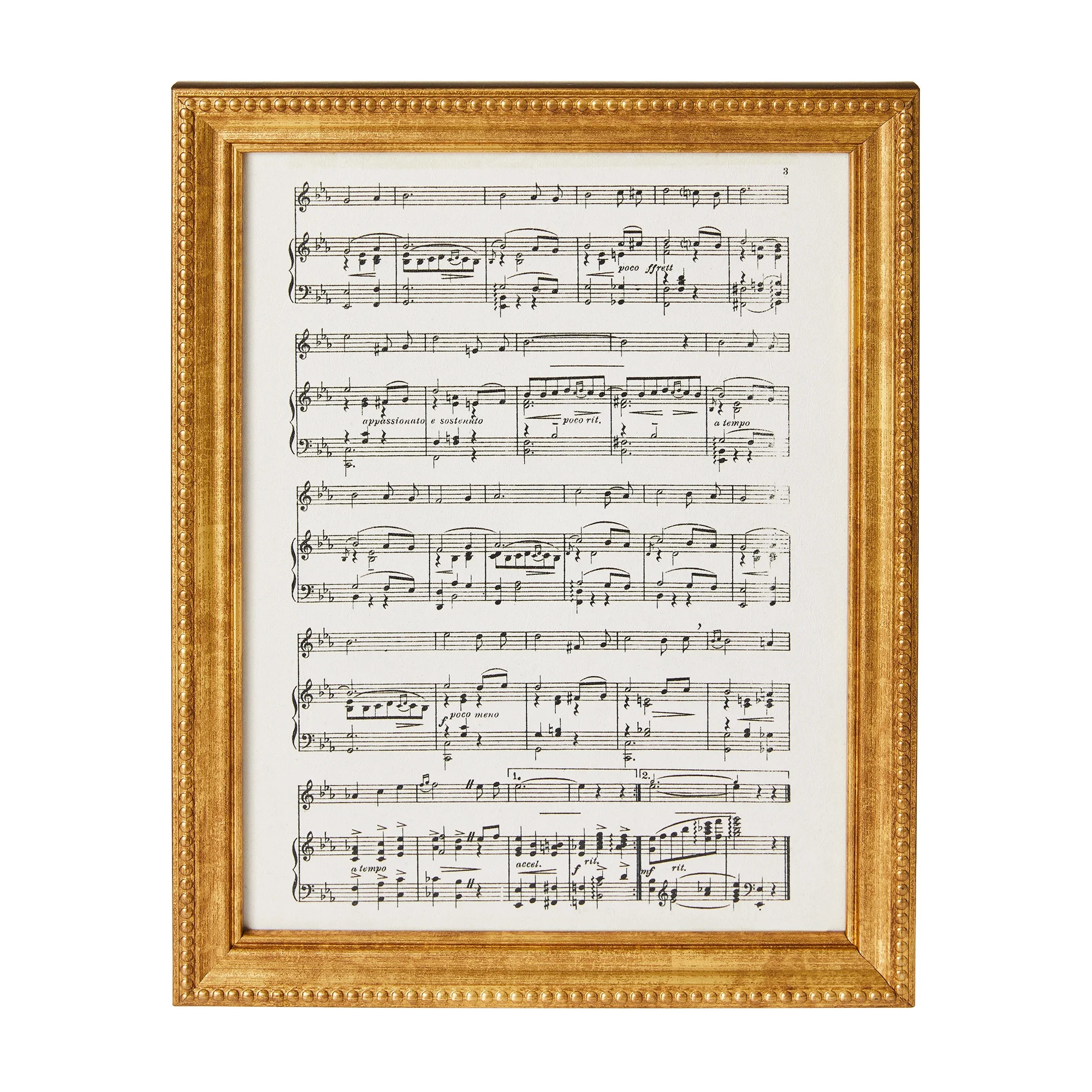 Fraiche Gold Framed Music Print, FRAICHE EX FR MUSIC ART - Walmart.ca | Walmart (CA)