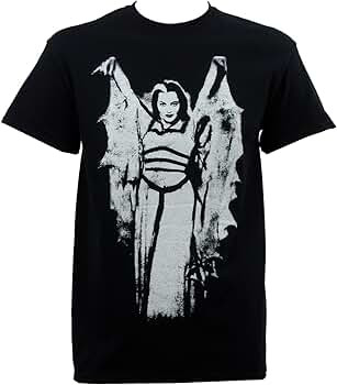 Rock Rebel The Munsters Men's LilyBat Wing T-Shirt Black | Amazon (US)