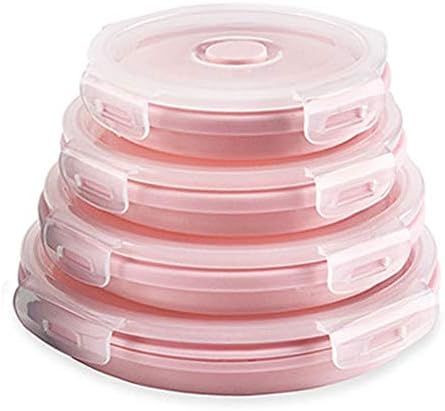 Amazon.com: CARTINTS Silicone Collapsible Food Storage Containers-Prep/Storage Bowls with Lids ... | Amazon (US)