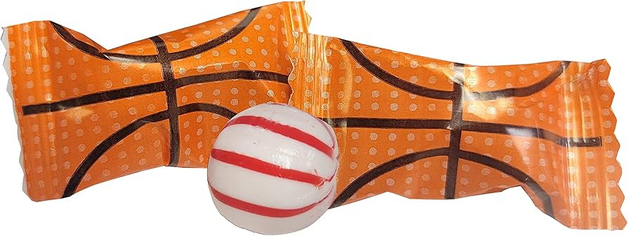 Basketball Themed Peppermints 100 Count Wrapped - Sports Mint Candy | Amazon (US)