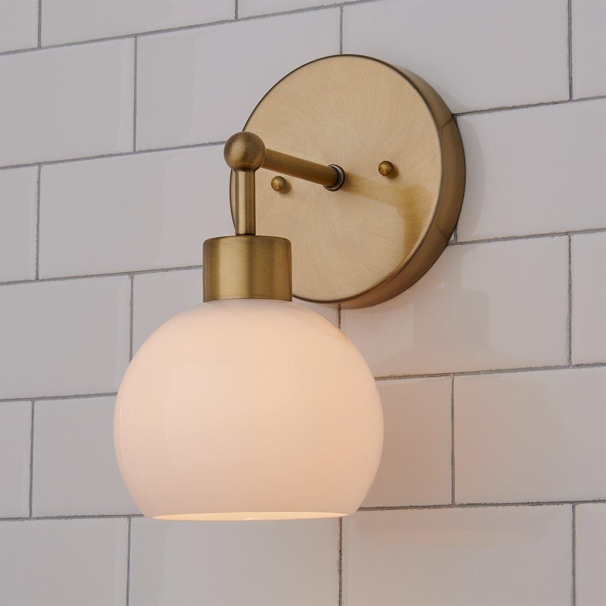 Young House Love Opal Glass Bubble Sconce | Shades of Light