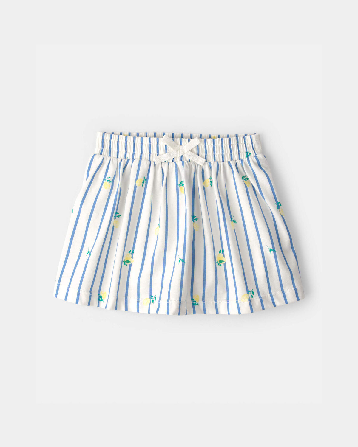 Toddler Girl Lemon Striped Skort - Blue/Ivory | Carter's | Carter's Inc