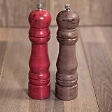 Salt and Pepper Grinder Set Wooden with Adjustable Coarse, Handpainted | Amazon (US)