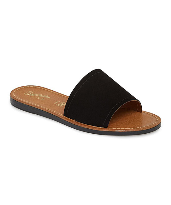 Seychelles Women's Sandals BLACK - Black Leisure Suede Slide - Women | Zulily