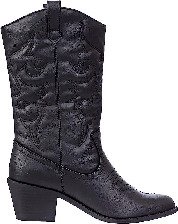 Charles Albert Women's Embroidered Modern Western Cowboy Boot | Amazon (US)