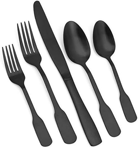 Matte Black Silverware Set | Amazon (US)