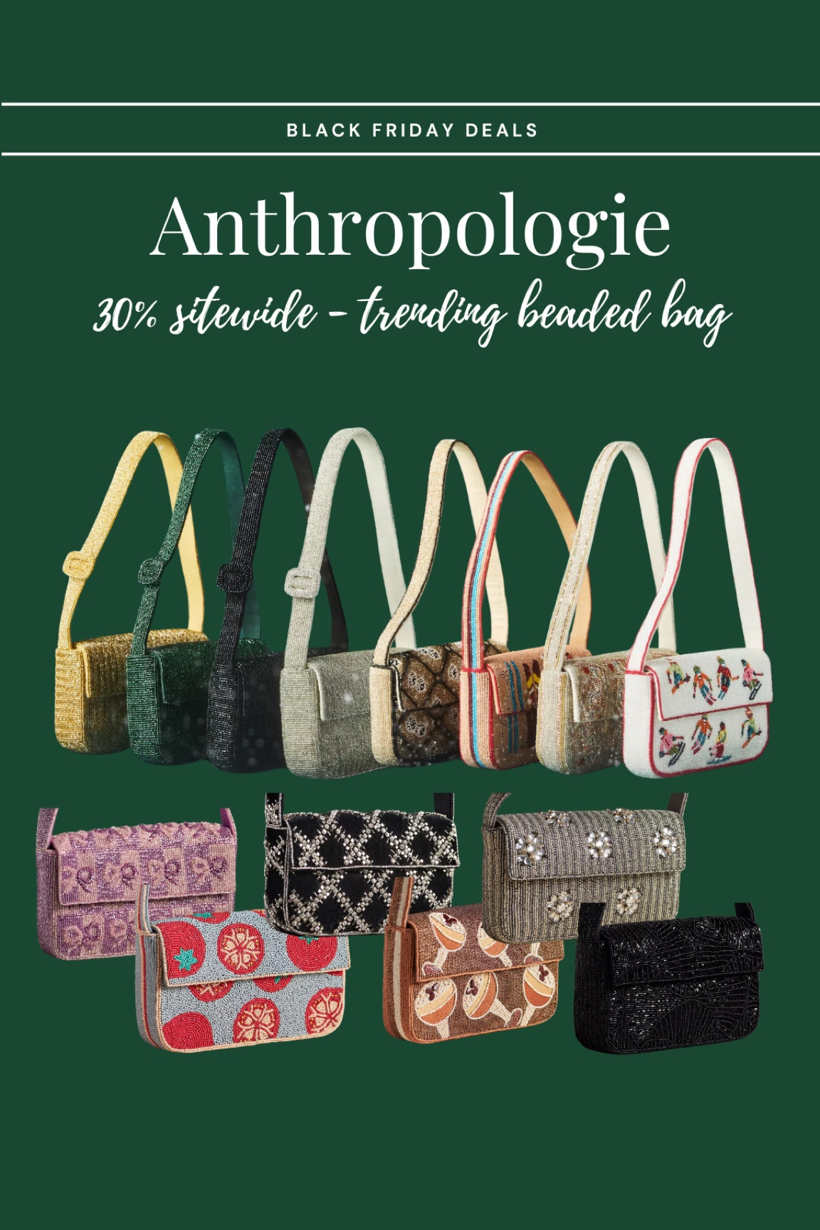 Designer inspired, trending beaded bags. On sale for black Friday! 30% off and under $70!

#LTKCyberWeek #LTKGiftGuide #LTKSaleAlert