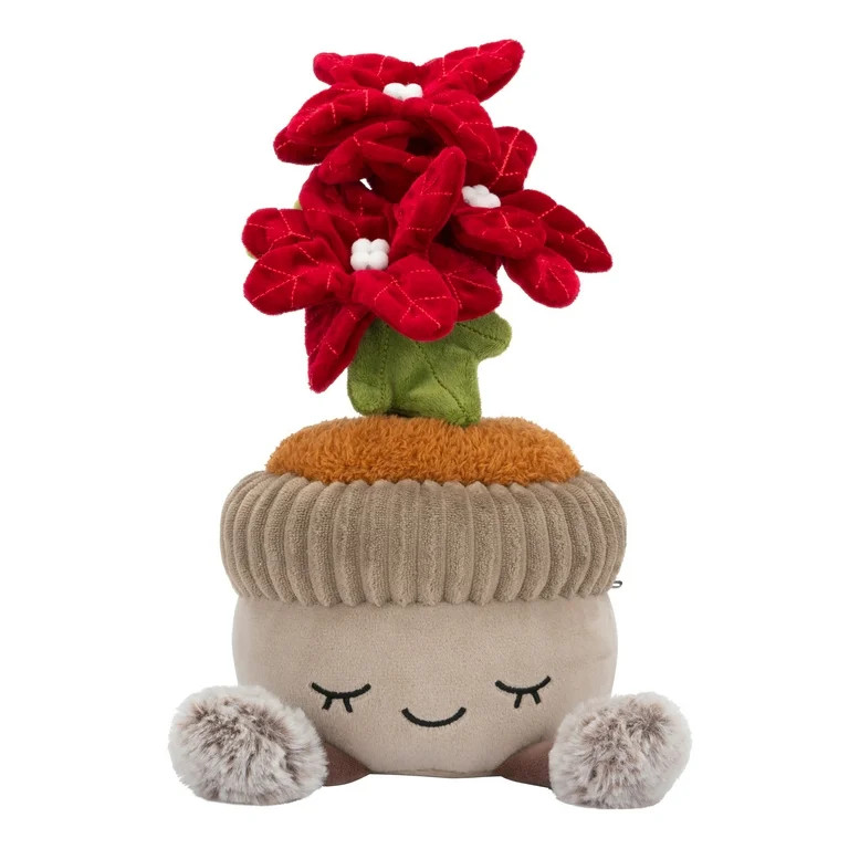 Greenhouse by Russ 12 inch Poinsettia Plant Plush - Child's Ultra Soft Stuffed Plush Toy | Walmart (US)