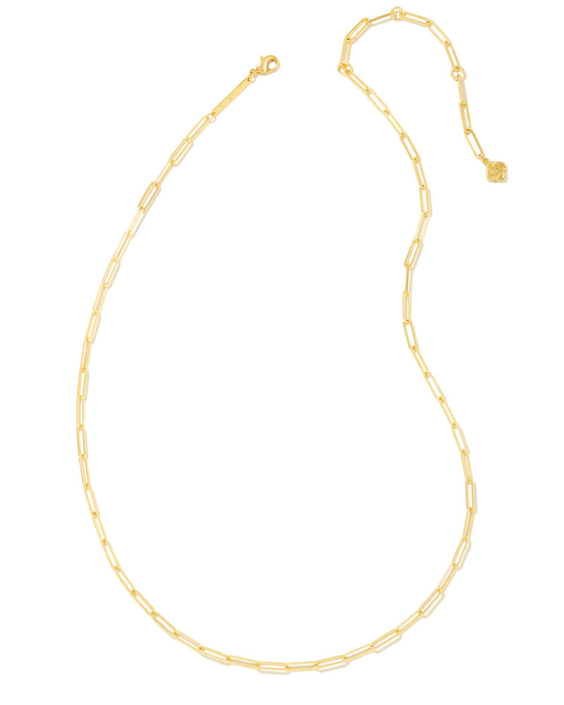 Courtney Paperclip Necklace in Gold | Kendra Scott