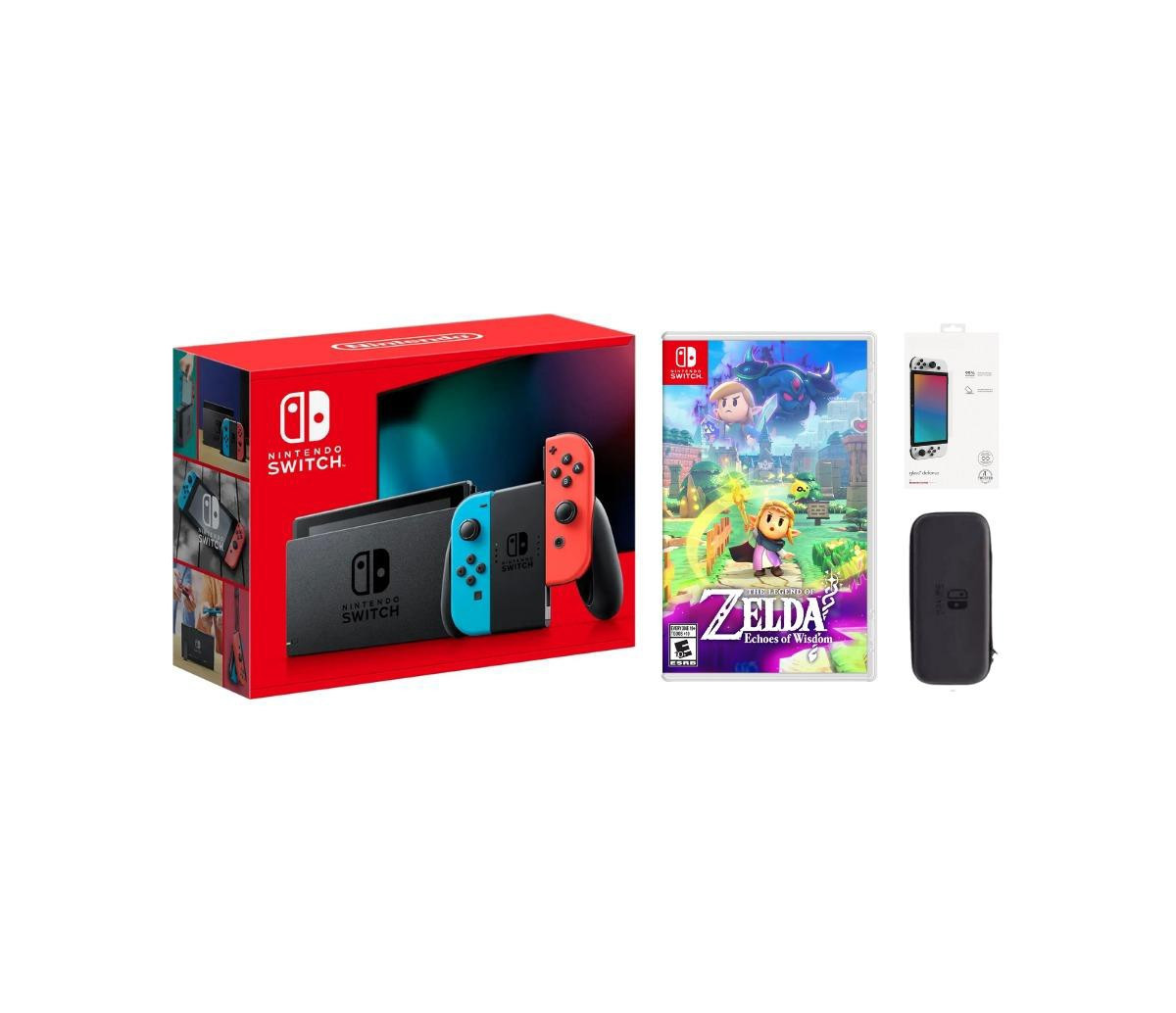 Nintendo Switch Bundle With Accessories & Zelda Game - Red | Macy's