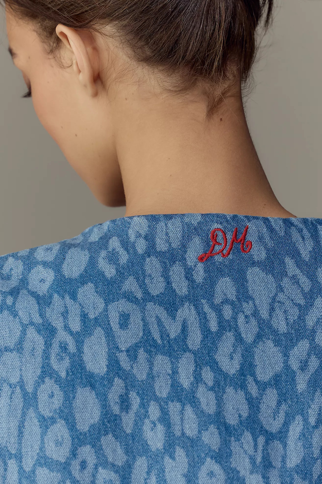 Damson Madder Goldie Denim Swing Mini Dress | Anthropologie (US)