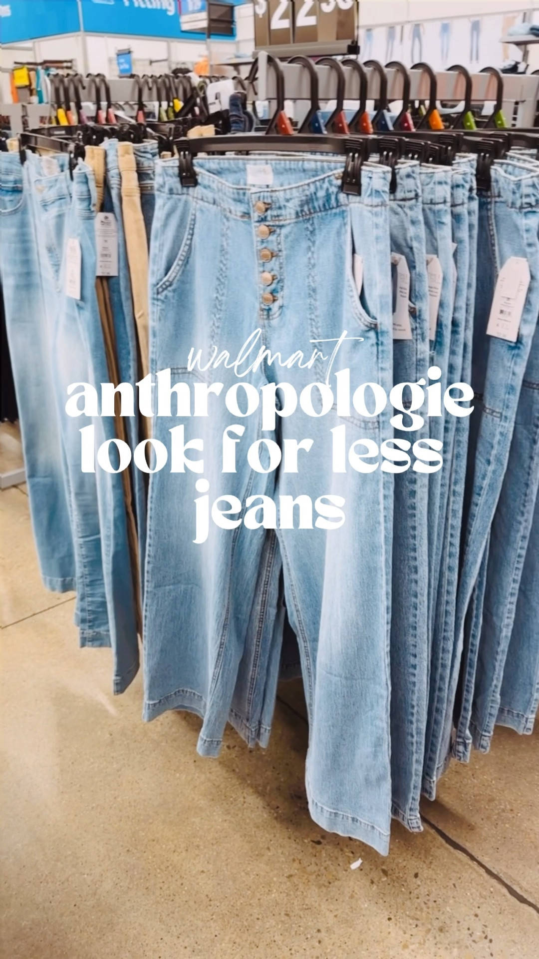 Anthro look for less jeans at Walmart! High waisted, wide leg with a button fly closure. Run true to size! Sizes will go fast! 



Walmart fashion. Walmart style. Affordable fashion. Time and tru. Jeans. Denim. Anthropologie. Anthro dupe. Lookalike. Look for less. Inspired. 

#LTKStyleTip #LTKFindsUnder50 #LTKMidsize