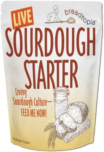 Breadtopia Sourdough Starter Live | Non-GMO, Heirloom, & Organic | Our Sour Dough Starter is Acti... | Amazon (US)