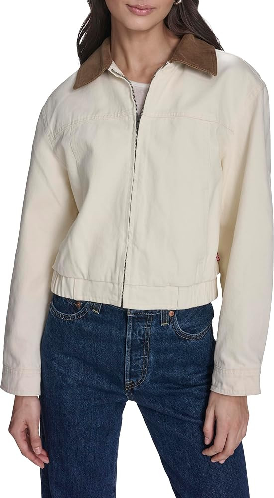 Levi's womens Lightweight Cotton Bomber With Corduroy CollarJacket | Amazon (CA)