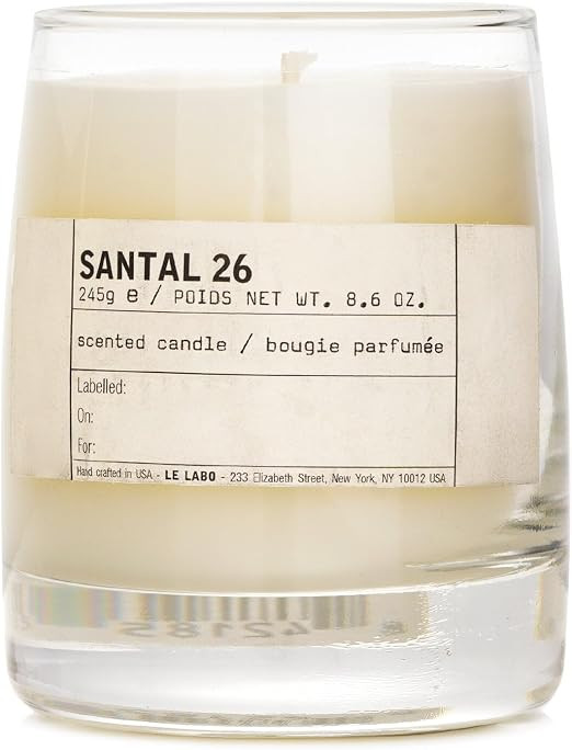 LE LABO Santal 26 Vela perfumada de 8.64 oz, 8.6 onzas, tarro de vidrio en caja, fabricado en Est... | Amazon (US)