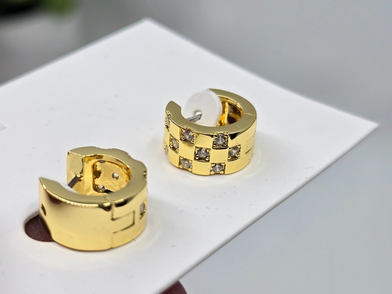 Ana Luisa Gold Huggie Hoops Earrings - 14K Gold and Cubic Zirconia Hoops, Huggie Hoops, and Penda... | Amazon (US)