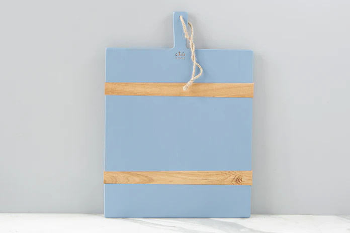 Mod Charcuterie Cheese Board, Medium Rectangle, Denim Blue | etúHOME