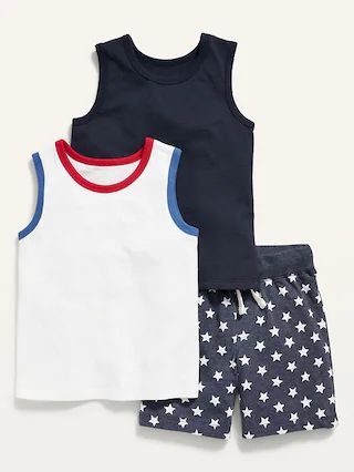 3-Pack Tank Top and Shorts Set for Toddler Boys | Old Navy (US)