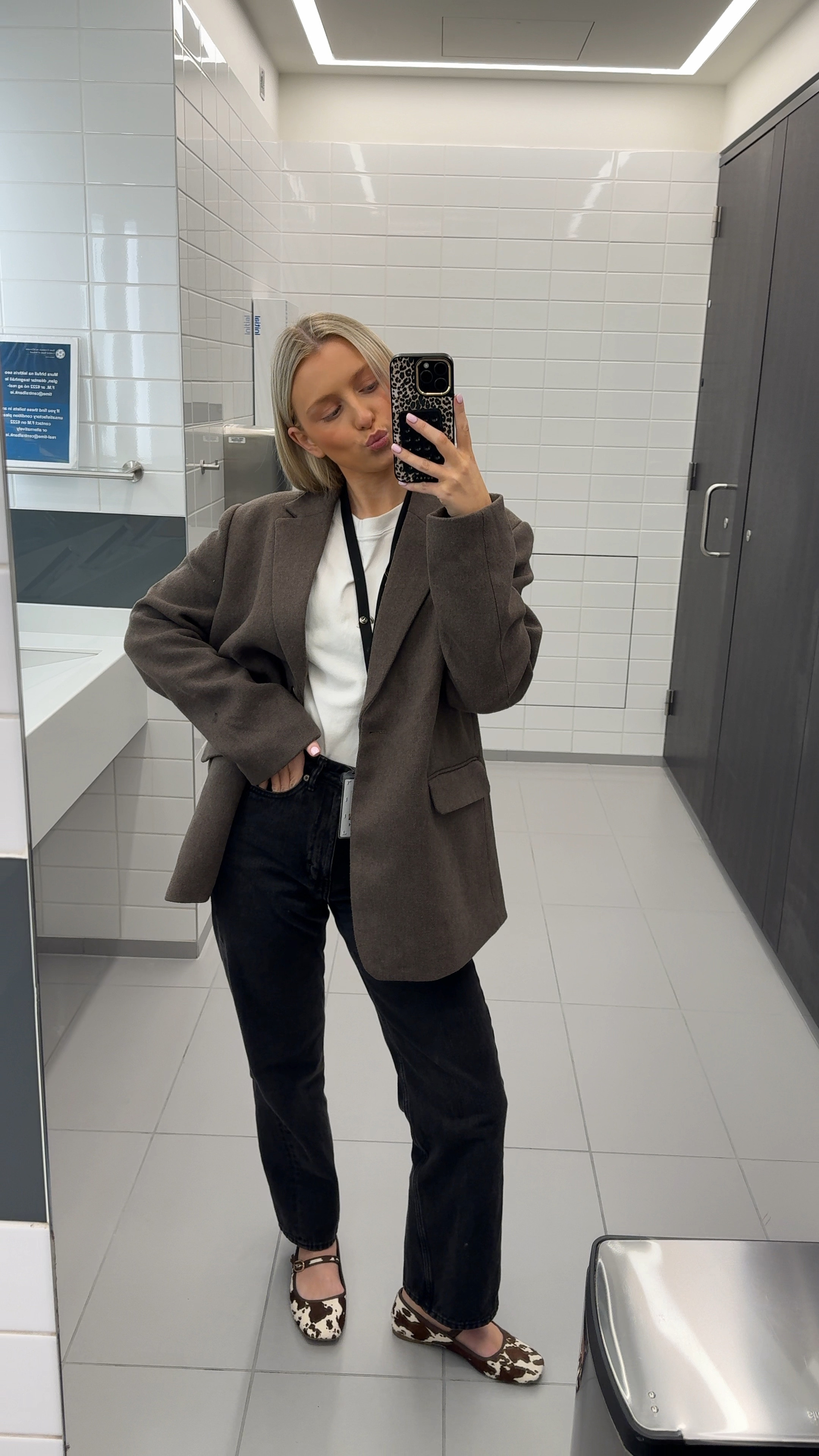 Smart casual office outfit. Cow print ballet flats

#LTKFashionMonth #LTKeurope #LTKworkwear