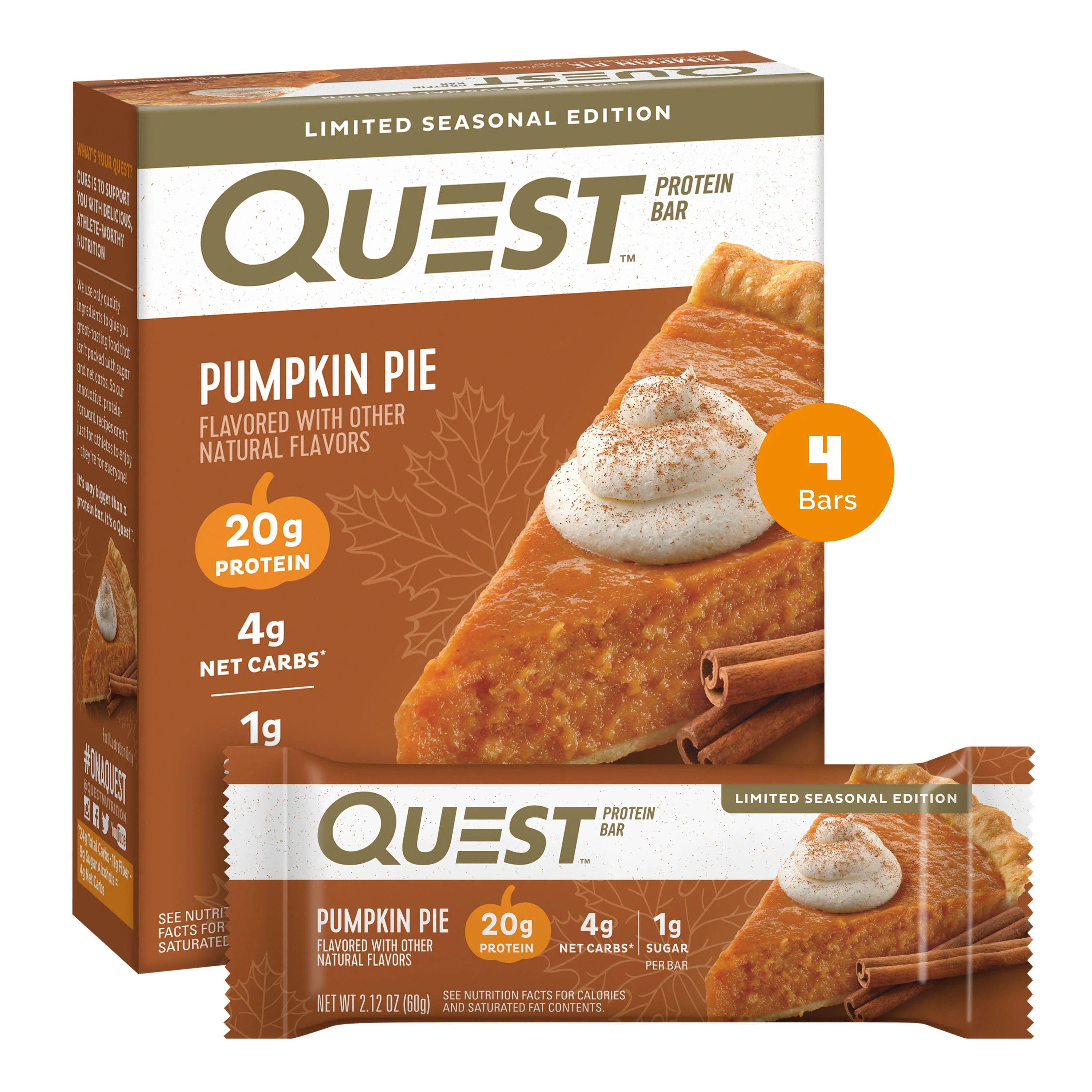 US 4 Protein Bar PMPKN Pie | Walmart (US)