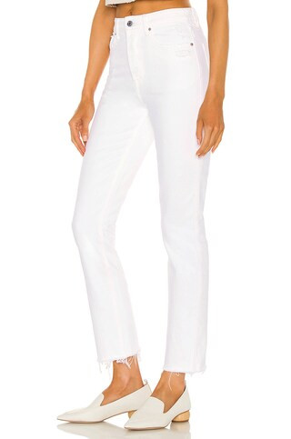 GRLFRND Karolina High Rise Straight Crop in Brentwood from Revolve.com | Revolve Clothing (Global)