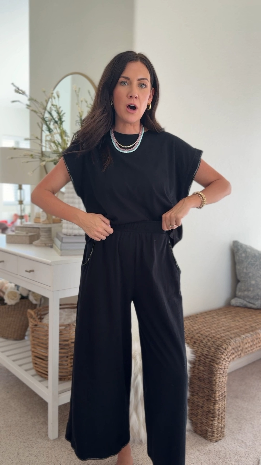 Matching set on sale!!!
Small tee
Xs pants—do not size up!! Run flowy

Target circle days sale 

#LTKSaleAlert #LTKmomlife #LTKootd