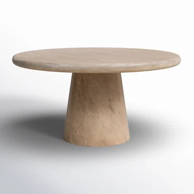Johari 60" Acacia Solid Wood Pedestal Dining Table | Wayfair North America