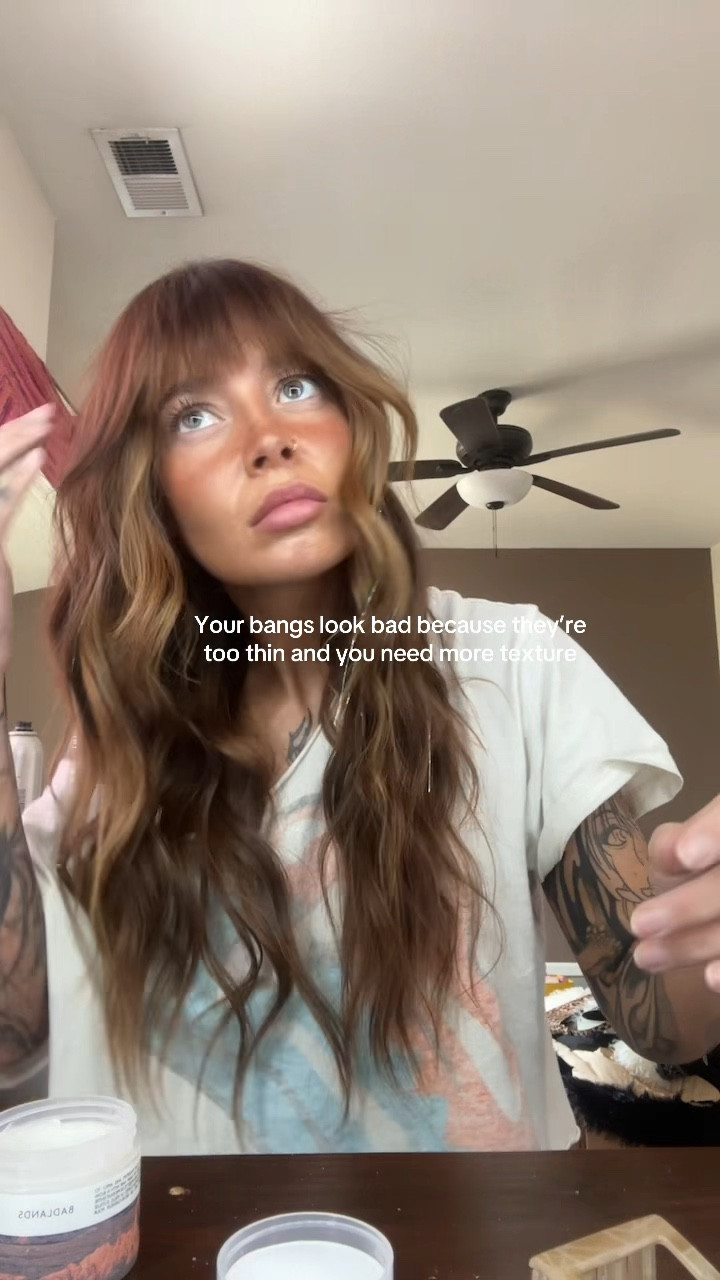 Last and most important step for the fringe

#bangs #bangstutorial #hair #hairtutorial 

#LTKgrwm #LTKBeauty