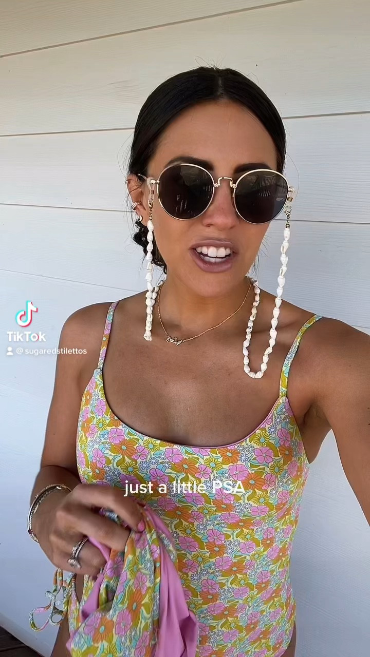 Floral one piece swimsuit — wearing a medium 

#LTKswim #LTKunder100