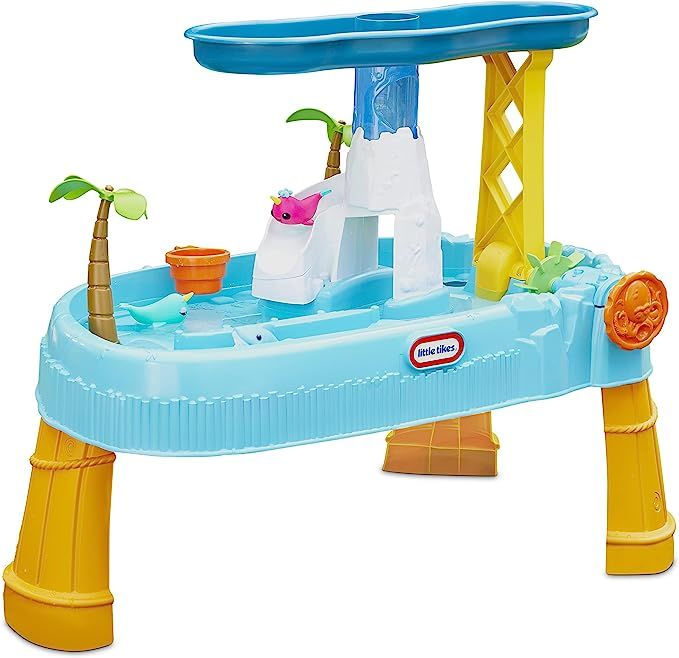 Little Tikes Kids Waterfall Island Water Activity Play Table Set with Accessories, Outdoor, for B... | Amazon (US)