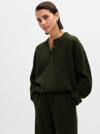 CashSoft Henley Sweater | Gap (CA)
