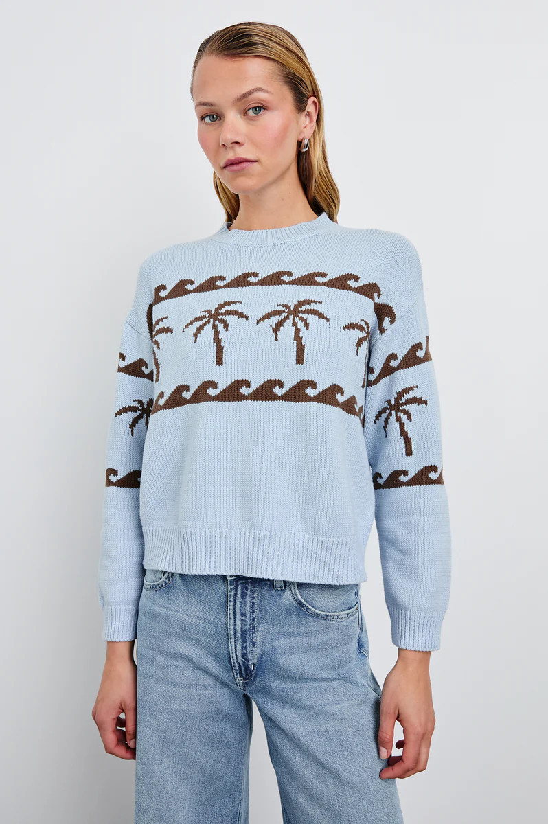 ZOEY SWEATER - PALM STRIPE | Rails
