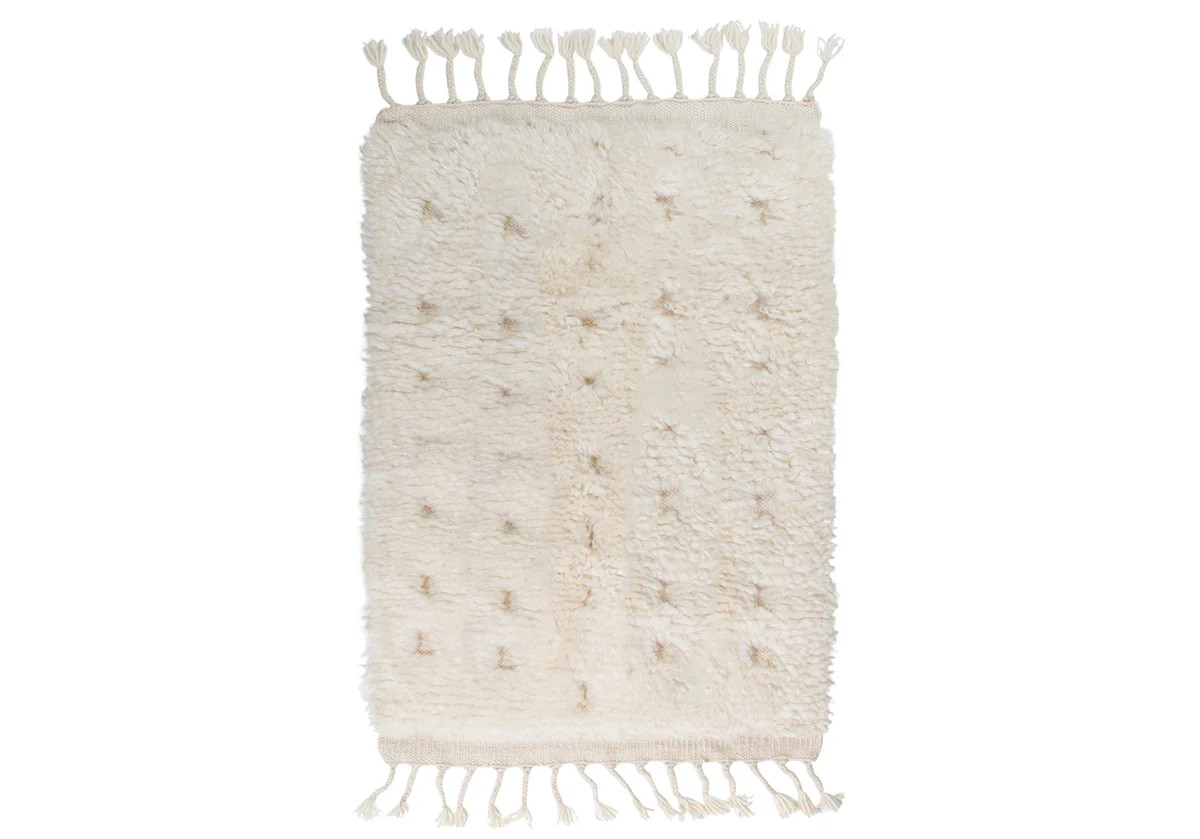 IVORY MOROCCAN WOOL RUG | Alice Lane Home Collection