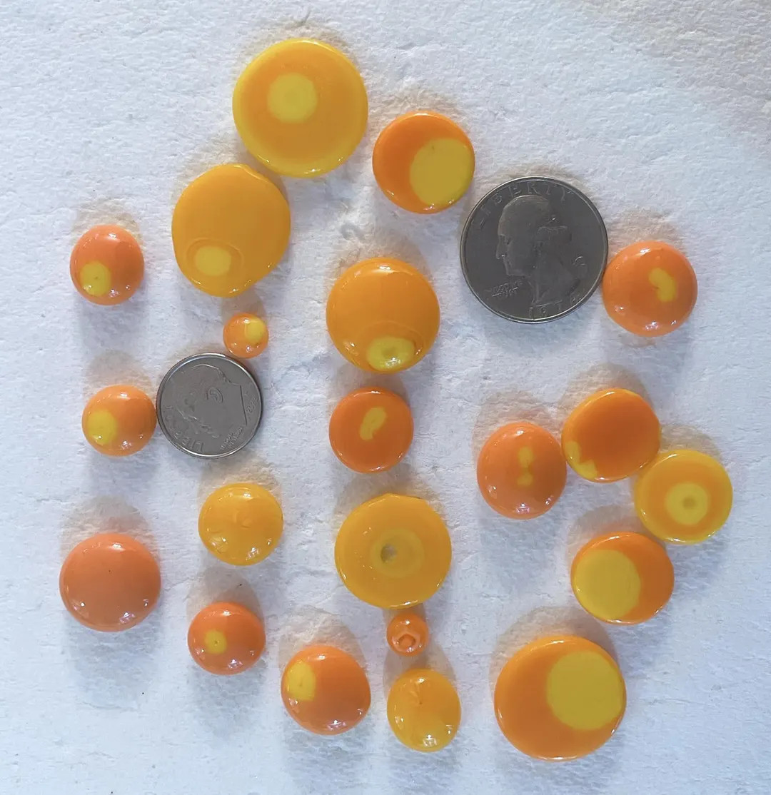 Murrini Drops and Coin Mix-#55- Coe 96, Glass Embellishments - Etsy | Etsy (US)
