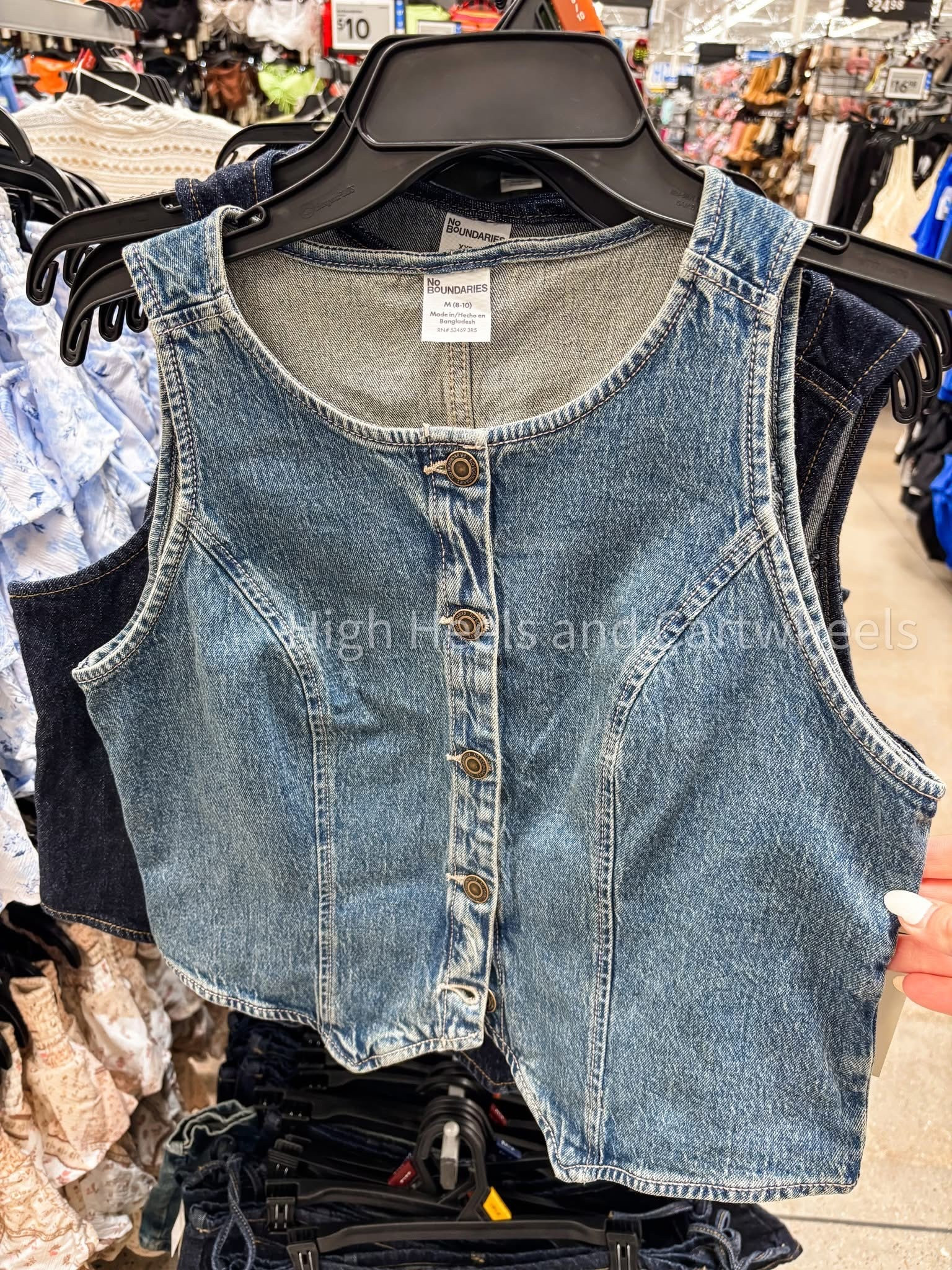 New denim tops from Walmart! This would be super cute with some flowy pants or a skirt!