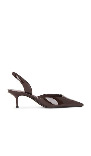 Paola Mid Pump in Root Brown | Revolve Clothing (Global)