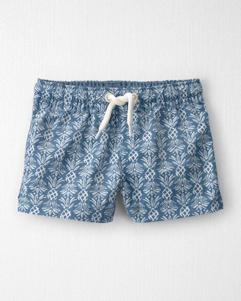 Baby Boy Recycled Swim Trunks in Bloom Lagoon - Little Planet | Carter's | Carter's Inc