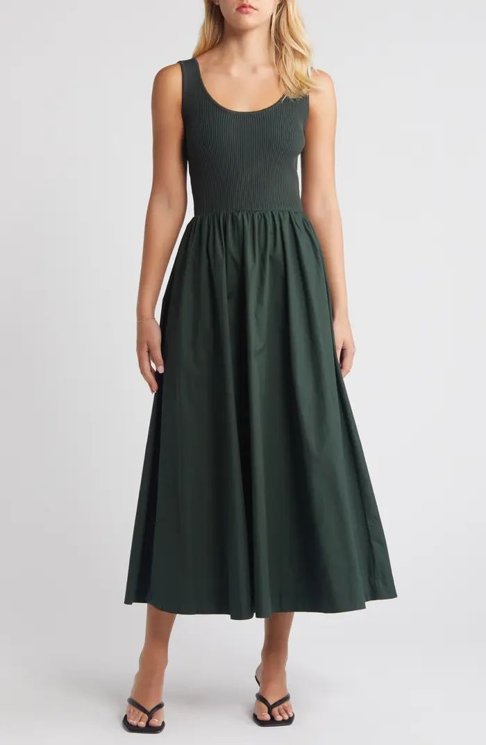 Ribbed Bodice Maxi Dress | Nordstrom